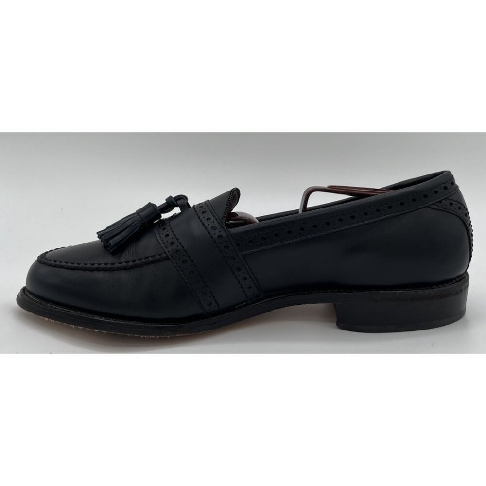Allen Edmonds Harvard Loafers Brogue Tassel Dark Navy Blue Shoes Mens Size 7 C - Picture 5 of 12